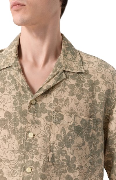 Льняная рубашка 120% LINO, арт. 33ALIM19L3/G447/000, фото 5