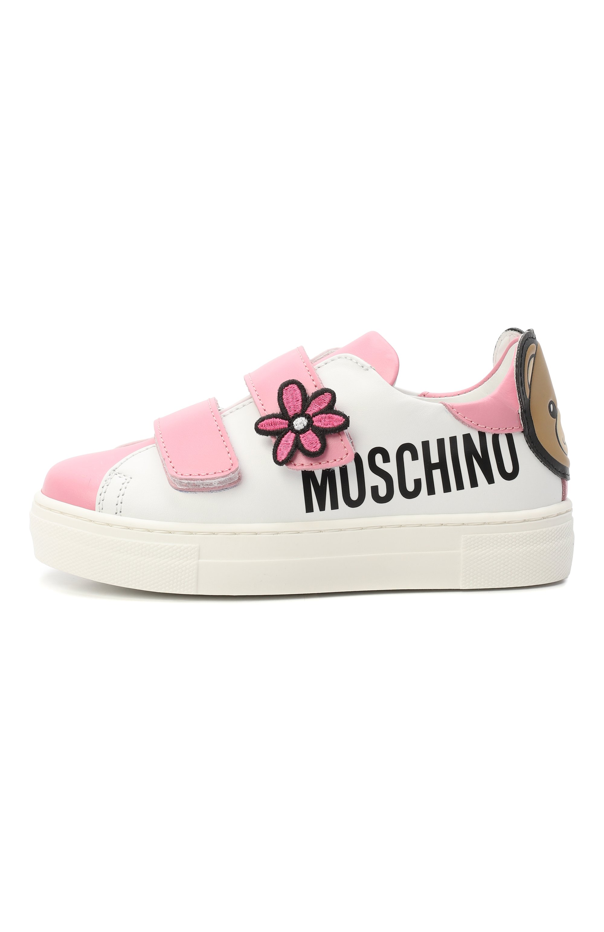 Кожаные кеды MOSCHINO, арт. 83070/VAR1, фото 2