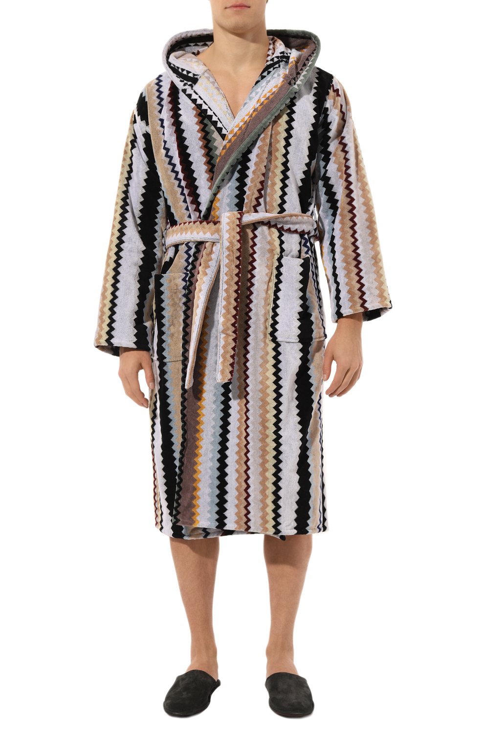 Хлопковый халат MISSONI разноцветного цвета по цене 43400 руб., арт. 1C3AC99736/160, фото 3 Хлопковый халат MISSONI, арт. 1C3AC99736/160, фото 3