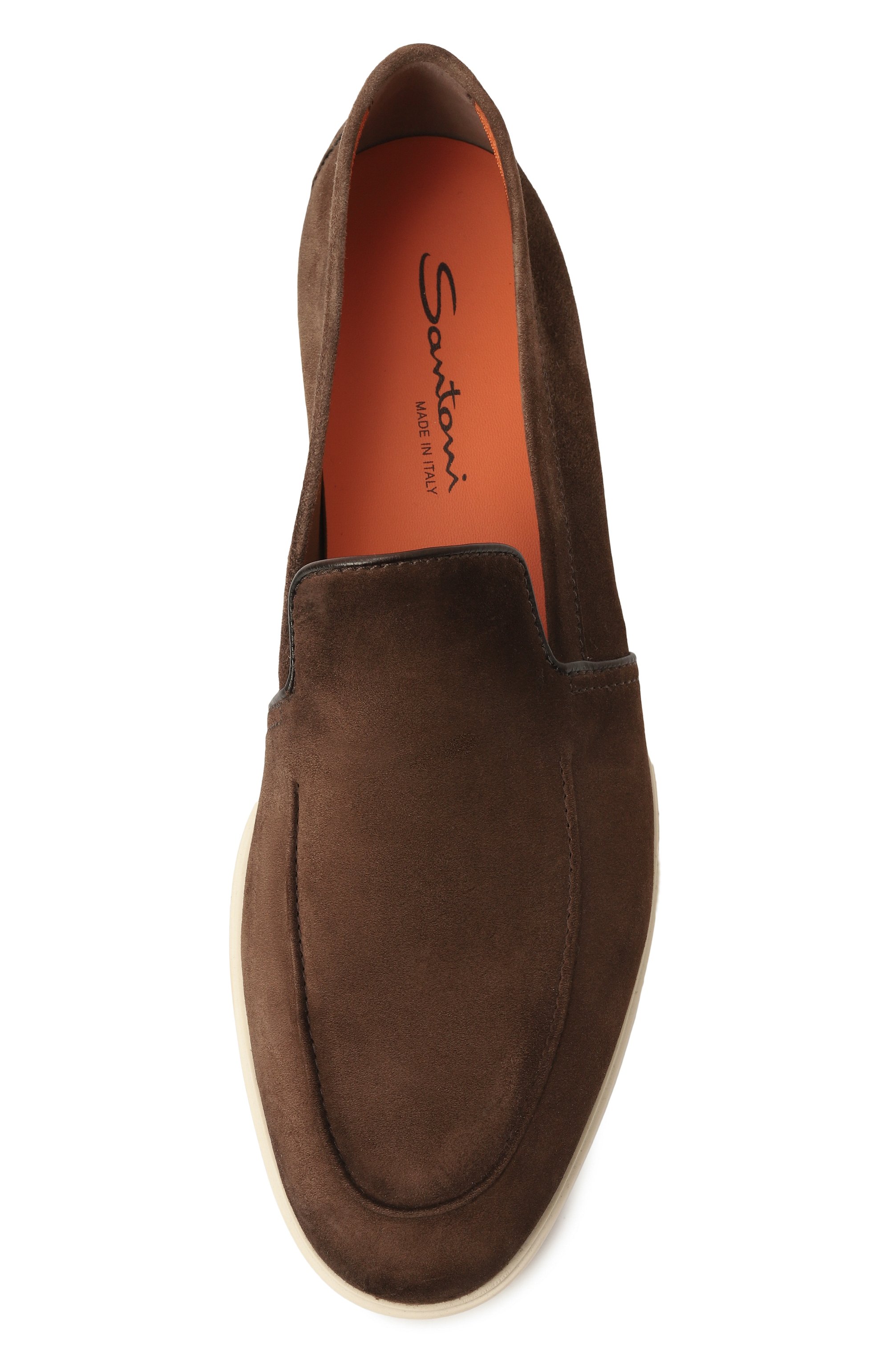 Замшевые лоферы malibu SANTONI, арт. MGAG18829TICSEAA, фото 6