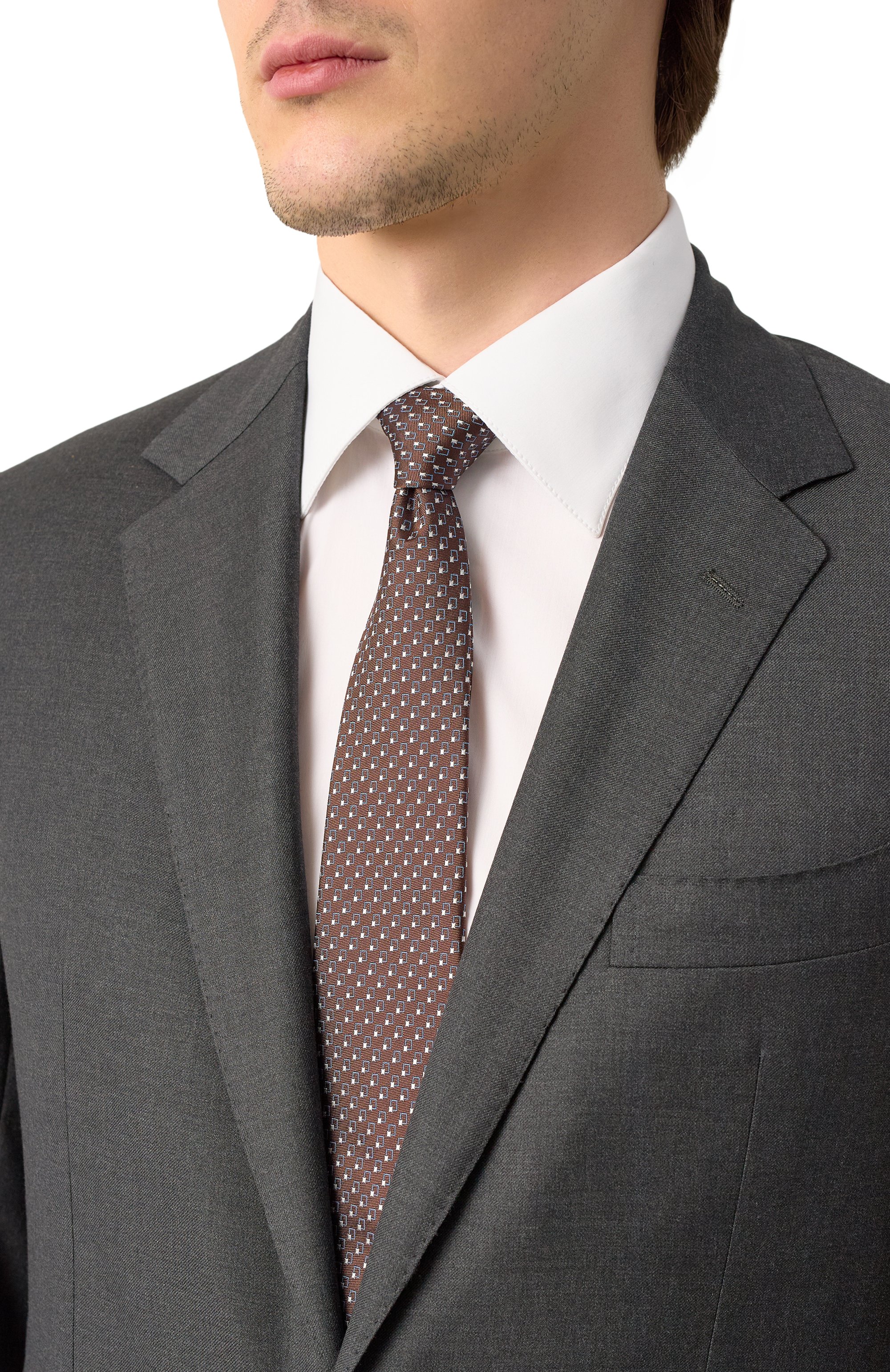 Шелковый галстук CANALI, арт. 18/HJ04185, фото 2