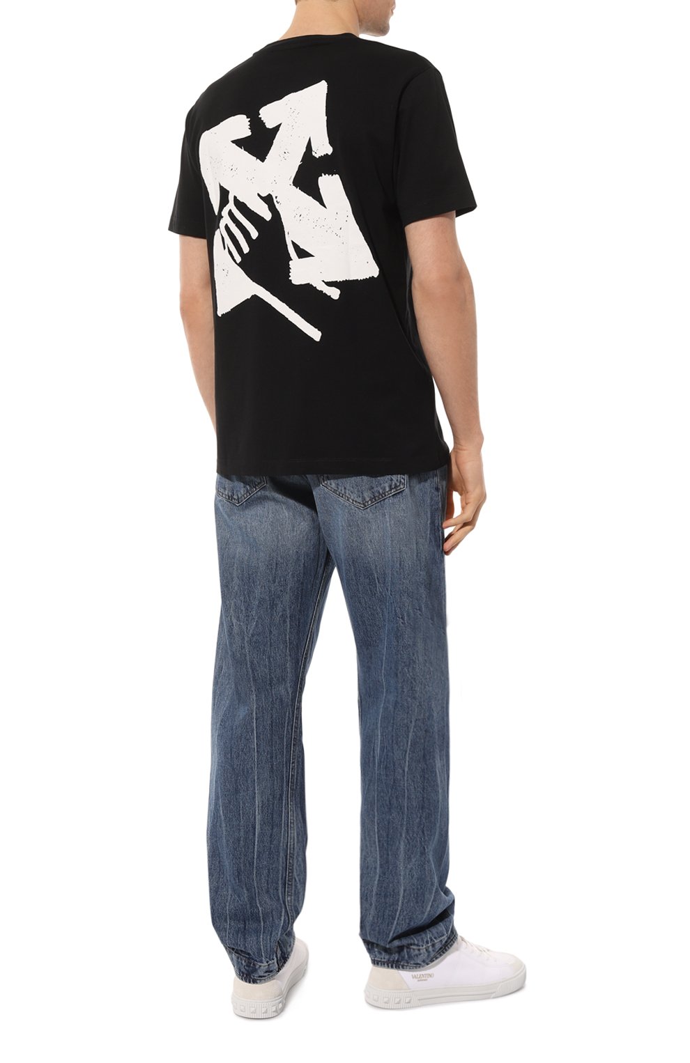 Хлопковая футболка OFF-WHITE, арт. OMAA027S23JER0071001, фото 2