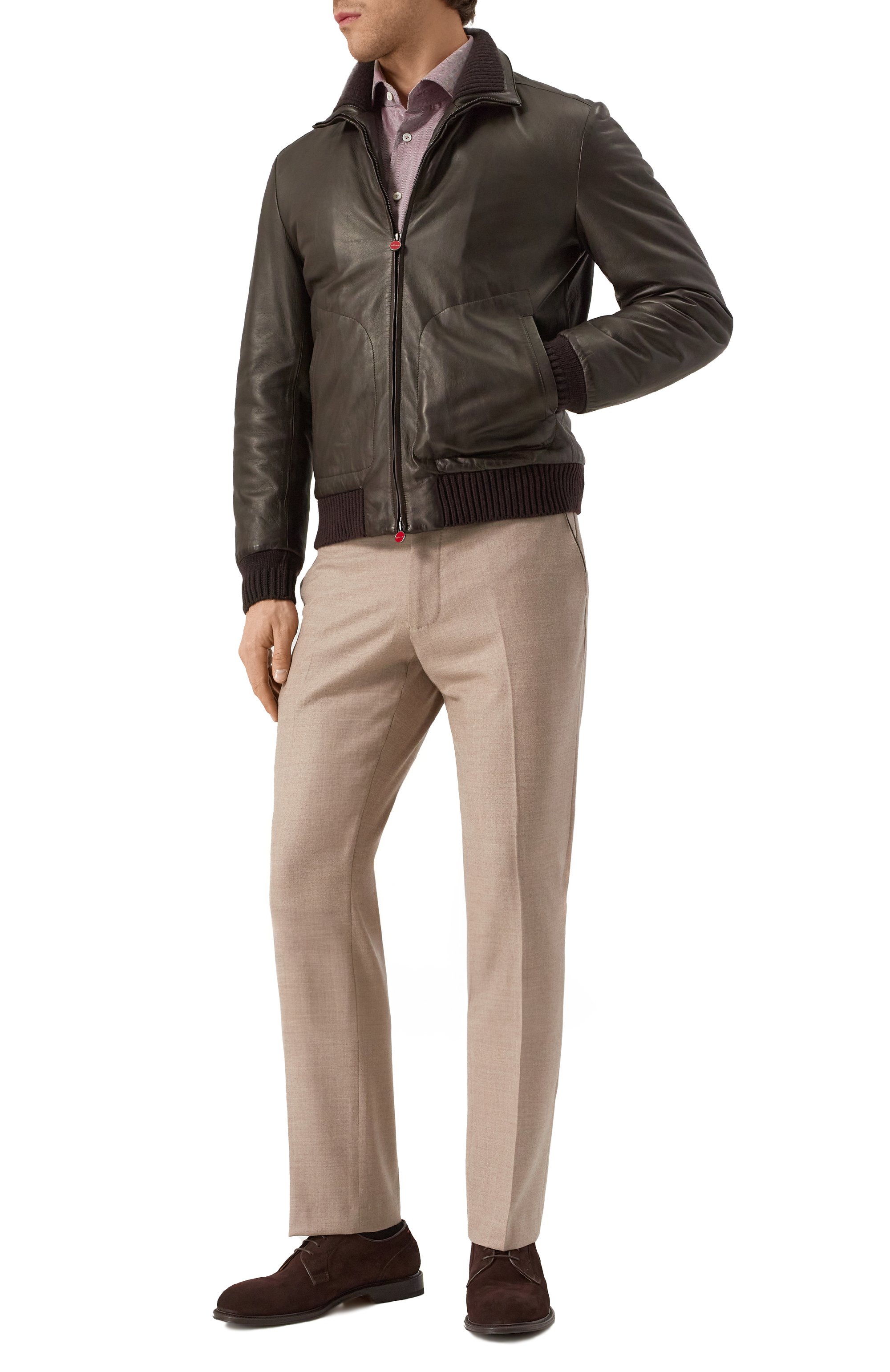 Кожаный бомбер KITON, арт. UW1935V0423F10, фото 2