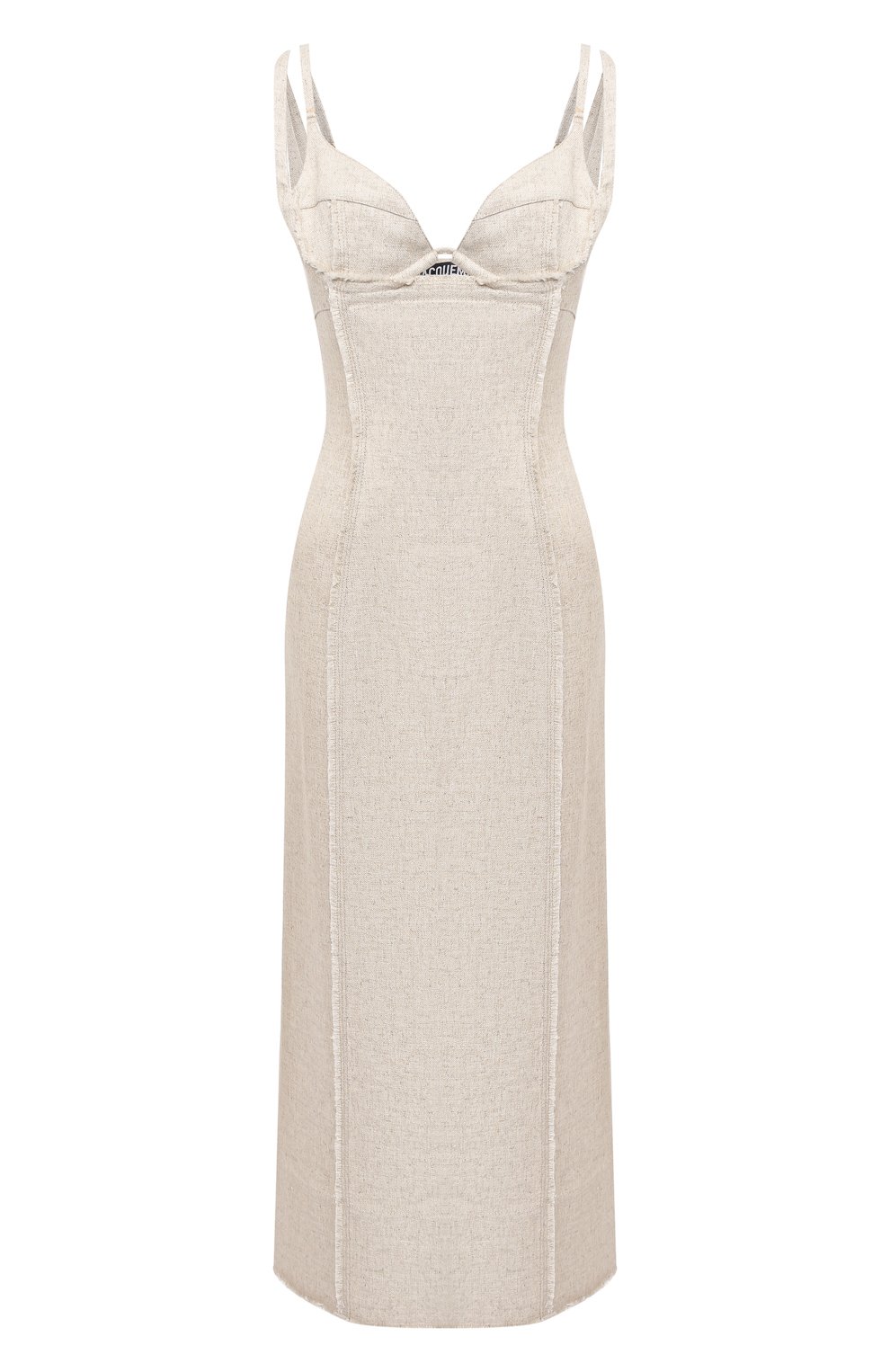 Платье из вискозы и льна JACQUEMUS, арт. 203DR06/124140, фото 1