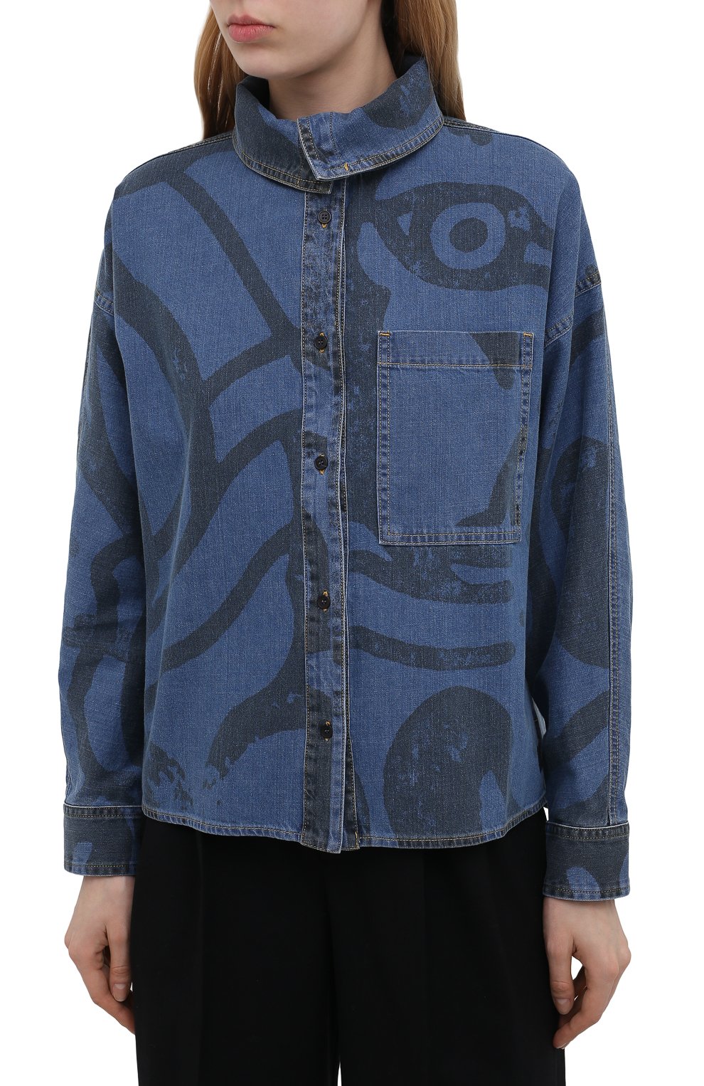 Джинсовая рубашка KENZO, арт. FB52DC2279H6, фото 3