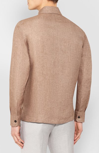 Льняная рубашка ZEGNA, арт. UUX39/S0T2, фото 4