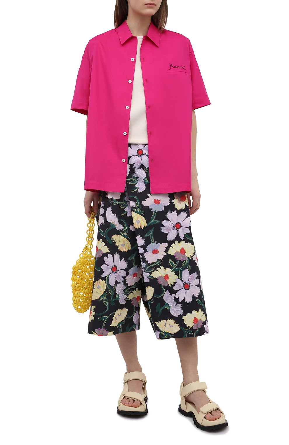 Хлопковые брюки MARNI, арт. PAMA0074A0/UTCZ96, фото 2