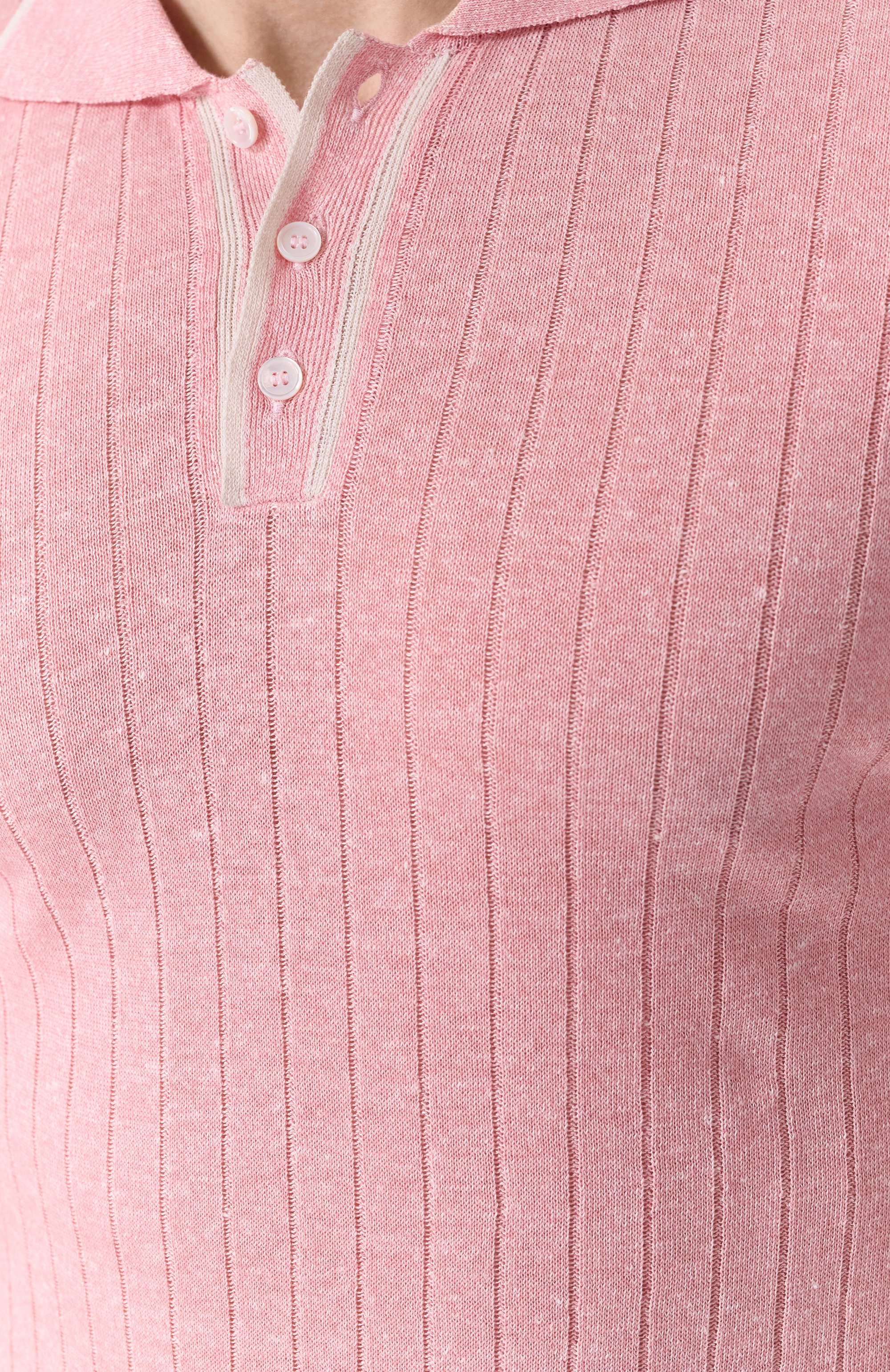 Поло изо льна и хлопка FEDELI, арт. 8UE05822, фото 5