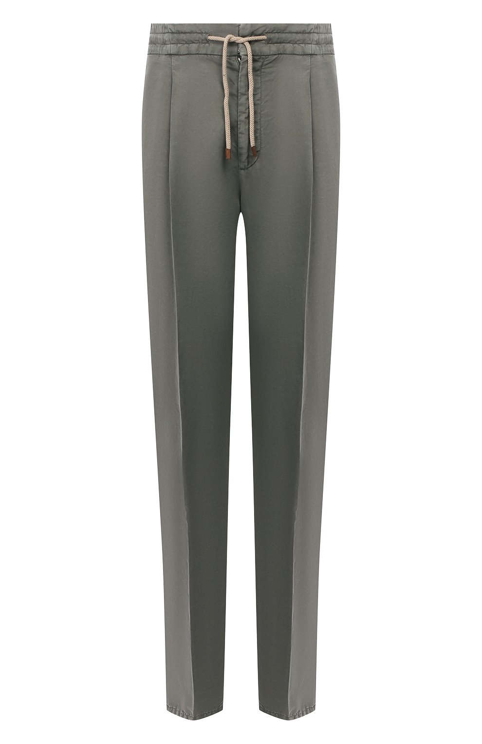 Брюки изо льна и хлопка BRUNELLO CUCINELLI, арт. M291LE1740, фото 1