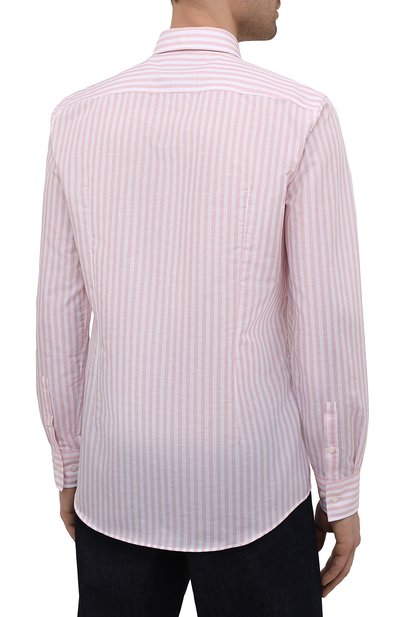 Рубашка из хлопка и льна BOSS, арт. 50451268, фото 4