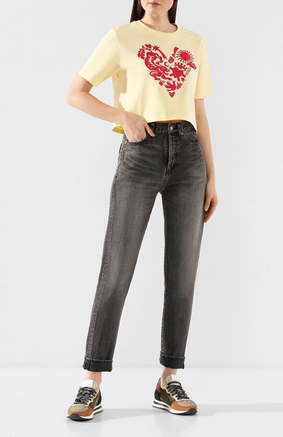 Текстильные кроссовки PHILIPPE MODEL хаки цвета по цене 28300 руб., арт. TZLD CC01, фото 2 Текстильные кроссовки PHILIPPE MODEL, арт. TZLD CC01, фото 2