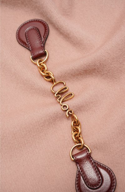 Шерстяной шарф CHLOÉ светло-розового цвета по цене 106000 руб., арт. CH26STS02WLB, фото 3 Шерстяной шарф CHLOÉ, арт. CH26STS02WLB, фото 3