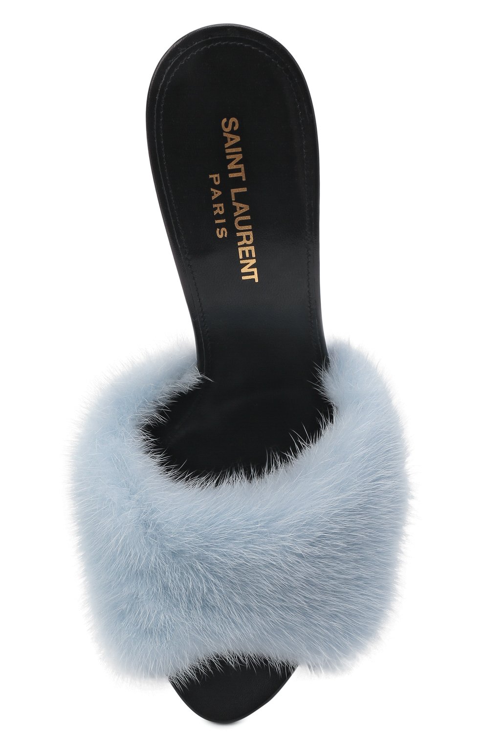 Мюли с отделкой из меха норки la 16 SAINT LAURENT, арт. 688992/E0E01, фото 6