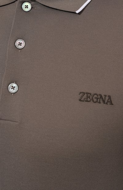 Хлопковое поло ZEGNA, арт. UD358A7/D746, фото 5