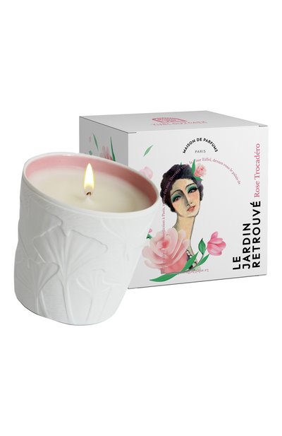 Свеча rose trocadéro (190g) LE JARDIN RETROUVE бесцветного цвета по цене 10620 руб., арт. 3760342760167, фото 2 Свеча rose trocadéro (190g) LE JARDIN RETROUVE, арт. 3760342760167, фото 2