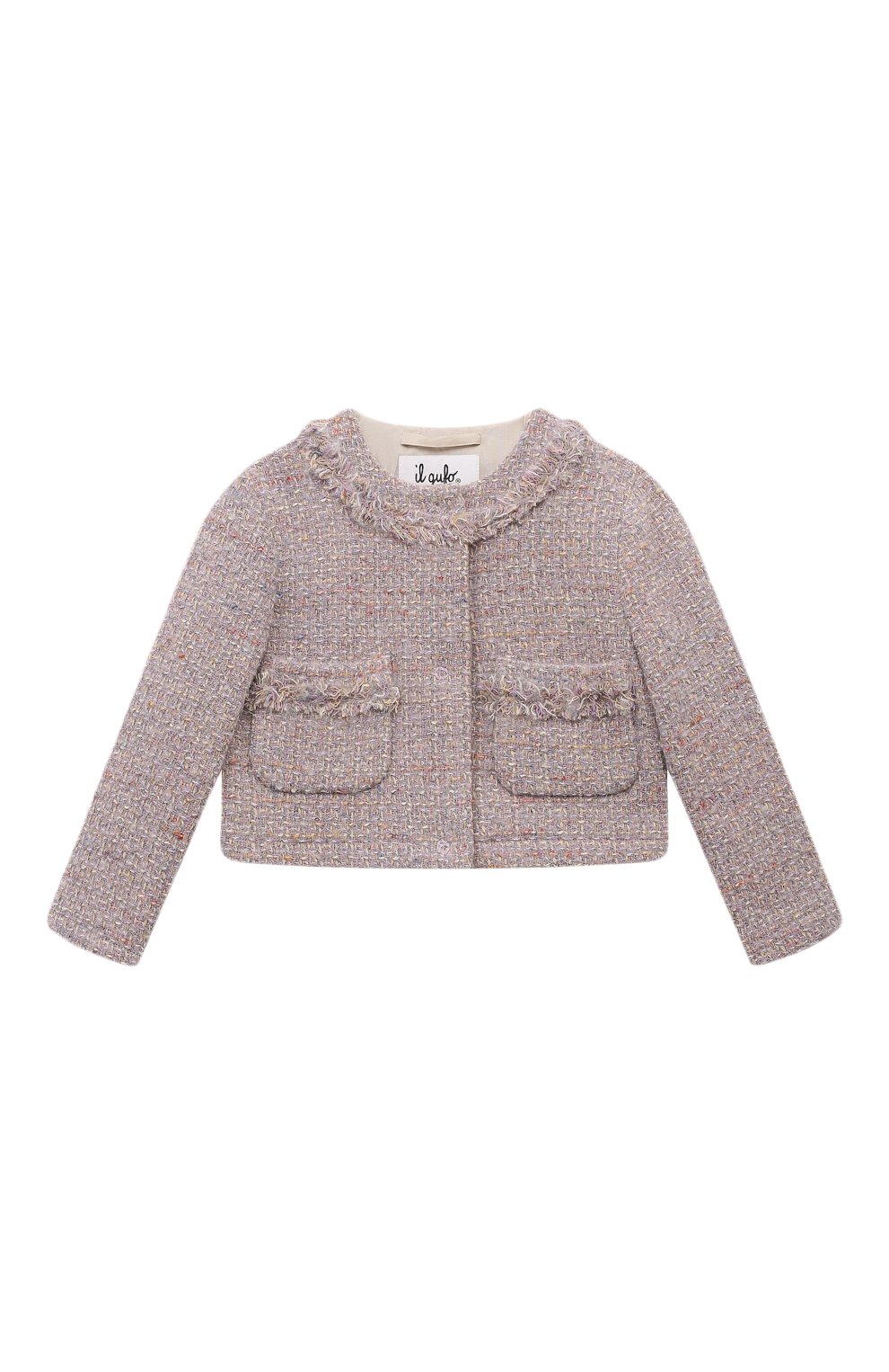 Твидовый жакет IL GUFO сиреневого цвета по цене 25450 руб., арт. A24GR216W0064/2A-4A, фото 1 Твидовый жакет IL GUFO, арт. A24GR216W0064/2A-4A, фото 1