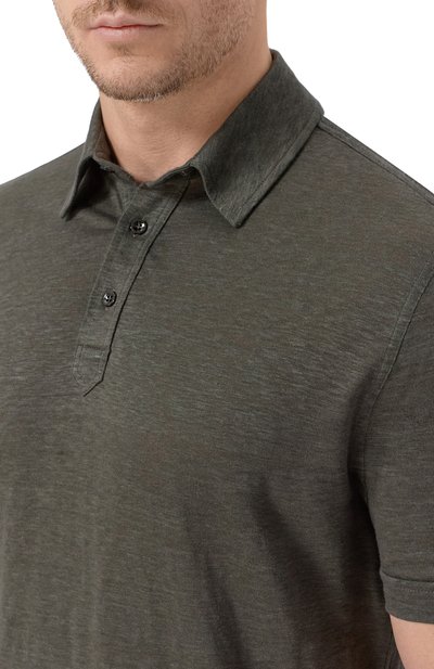 Льняное поло STEFANO RICCI, арт. K919510PCM/T26205, фото 5