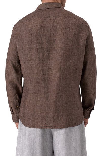 Льняная рубашка BRUNELLO CUCINELLI, арт. MM6950647, фото 4