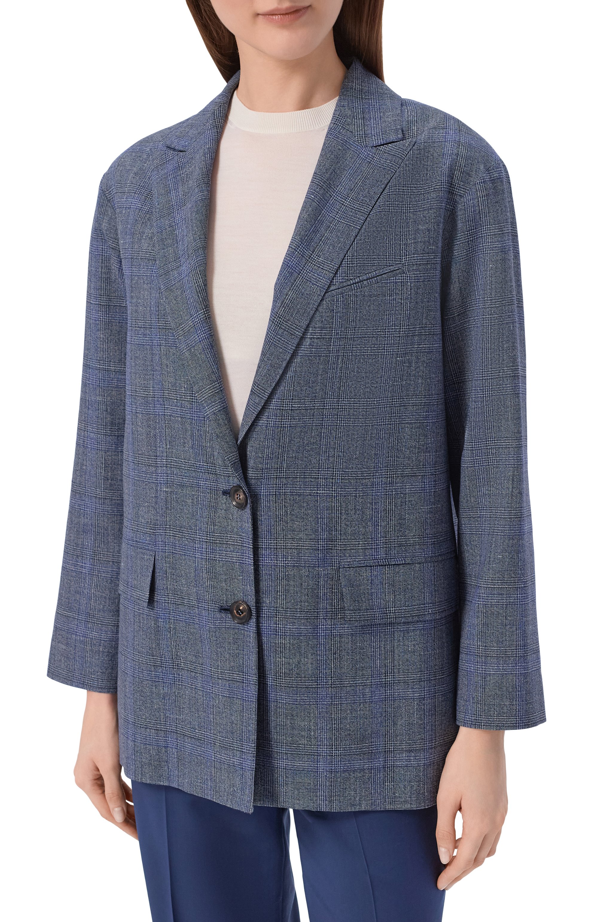 Жакет из шерсти и шелка KITON синего цвета по цене 580500 руб., арт. D53502K0944G, фото 3 Жакет из шерсти и шелка KITON, арт. D53502K0944G, фото 3