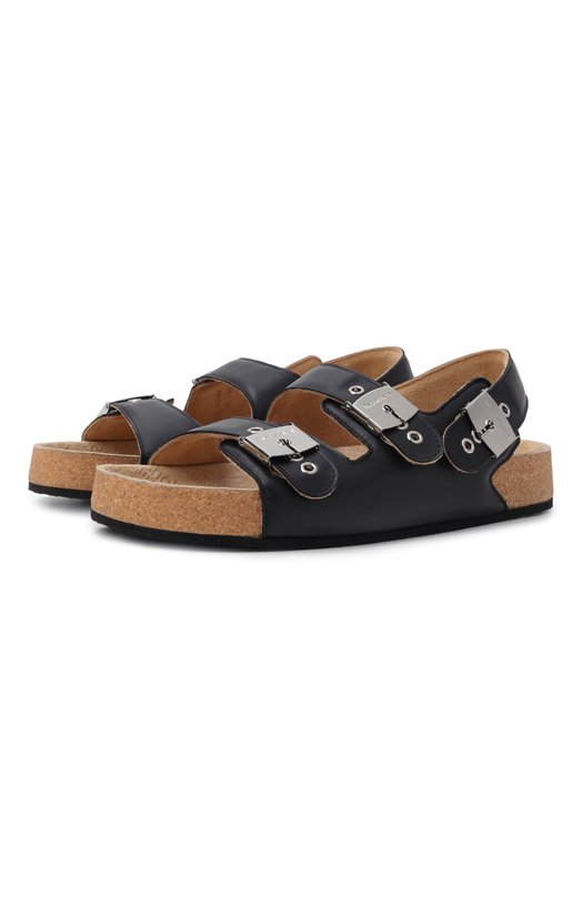 Кожаные сандалии Balenciaga x Scholl Balenciaga 840207/WB2U1 Чёрный 840207/WB2U1