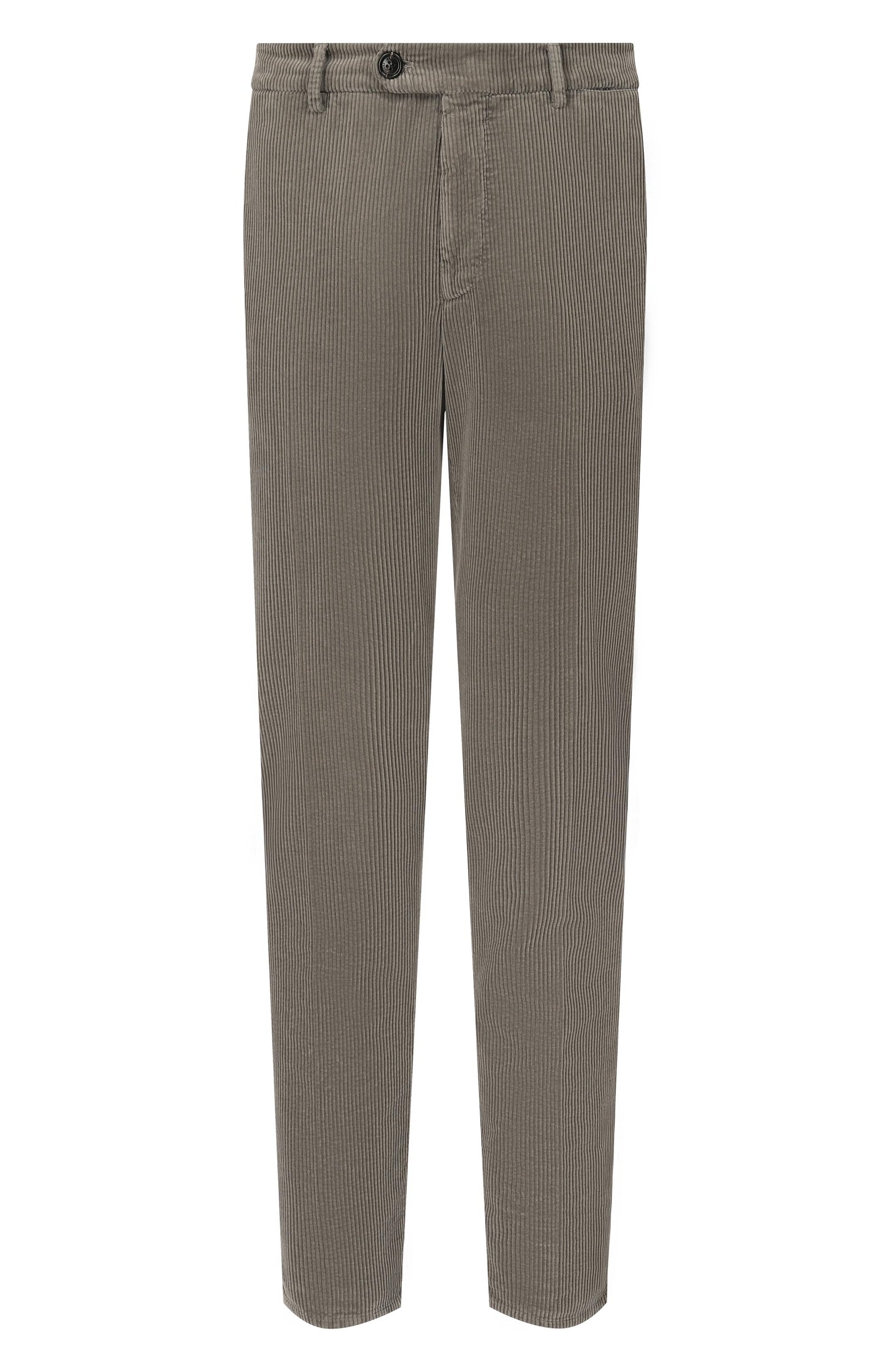Вельветовые брюки BRUNELLO CUCINELLI хаки цвета по цене 105500 руб., арт. M280NI177W, фото 1 Вельветовые брюки BRUNELLO CUCINELLI, арт. M280NI177W, фото 1