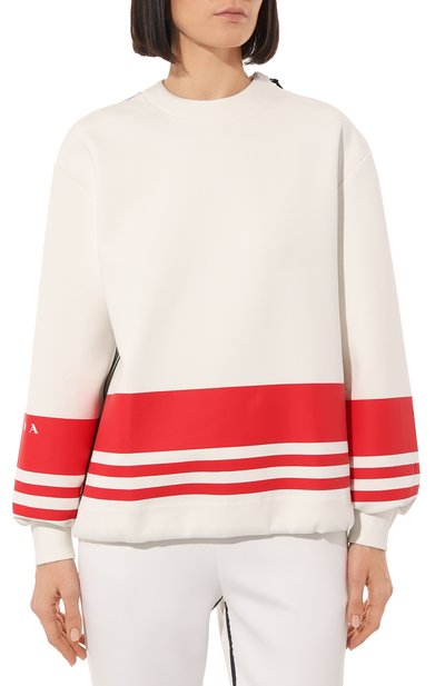Свитшот prada linea rossa PRADA белого цвета по цене 175000 руб., арт. 134650-10QM-F0009-212, фото 3 Свитшот prada linea rossa PRADA, арт. 134650-10QM-F0009-212, фото 3