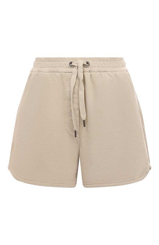 Хлопковые шорты Brunello Cucinelli MD869SB989 Бежевый MD869SB989