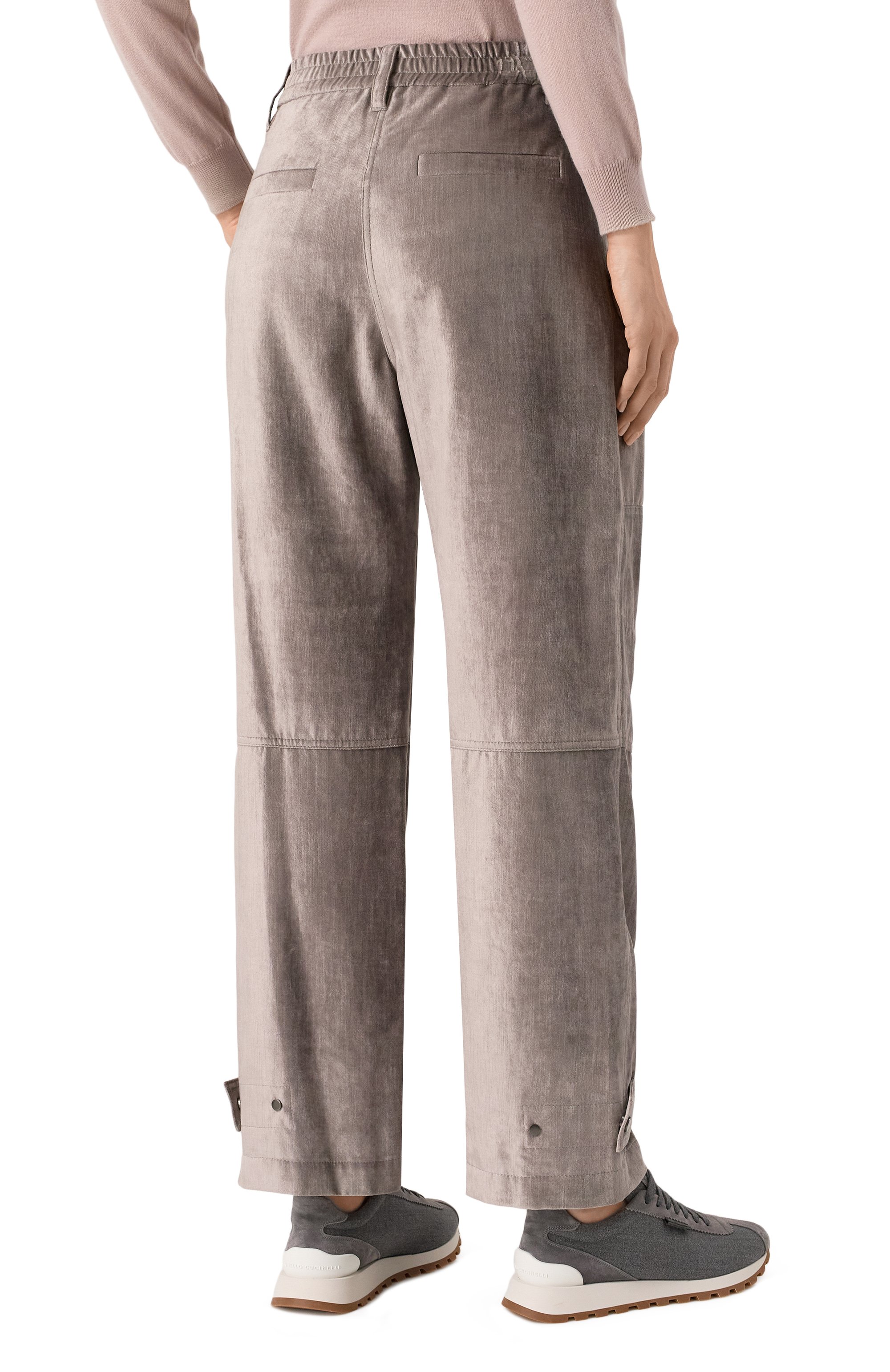 Бархатные брюки BRUNELLO CUCINELLI, арт. MD581P8808, фото 4