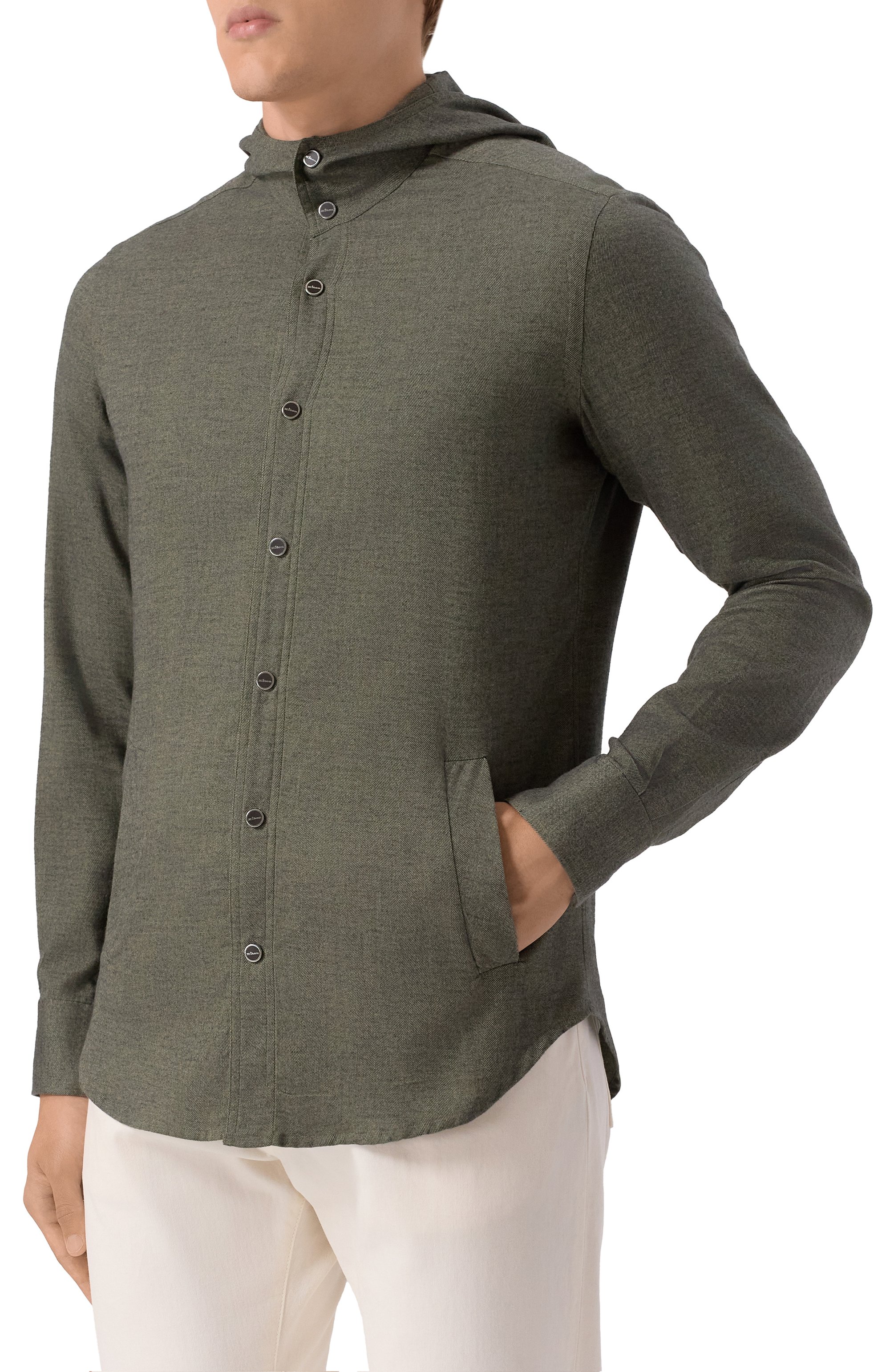 Рубашка из хлоп ка и лиоцелла KITON, арт. UMCMARH0944007, фото 3