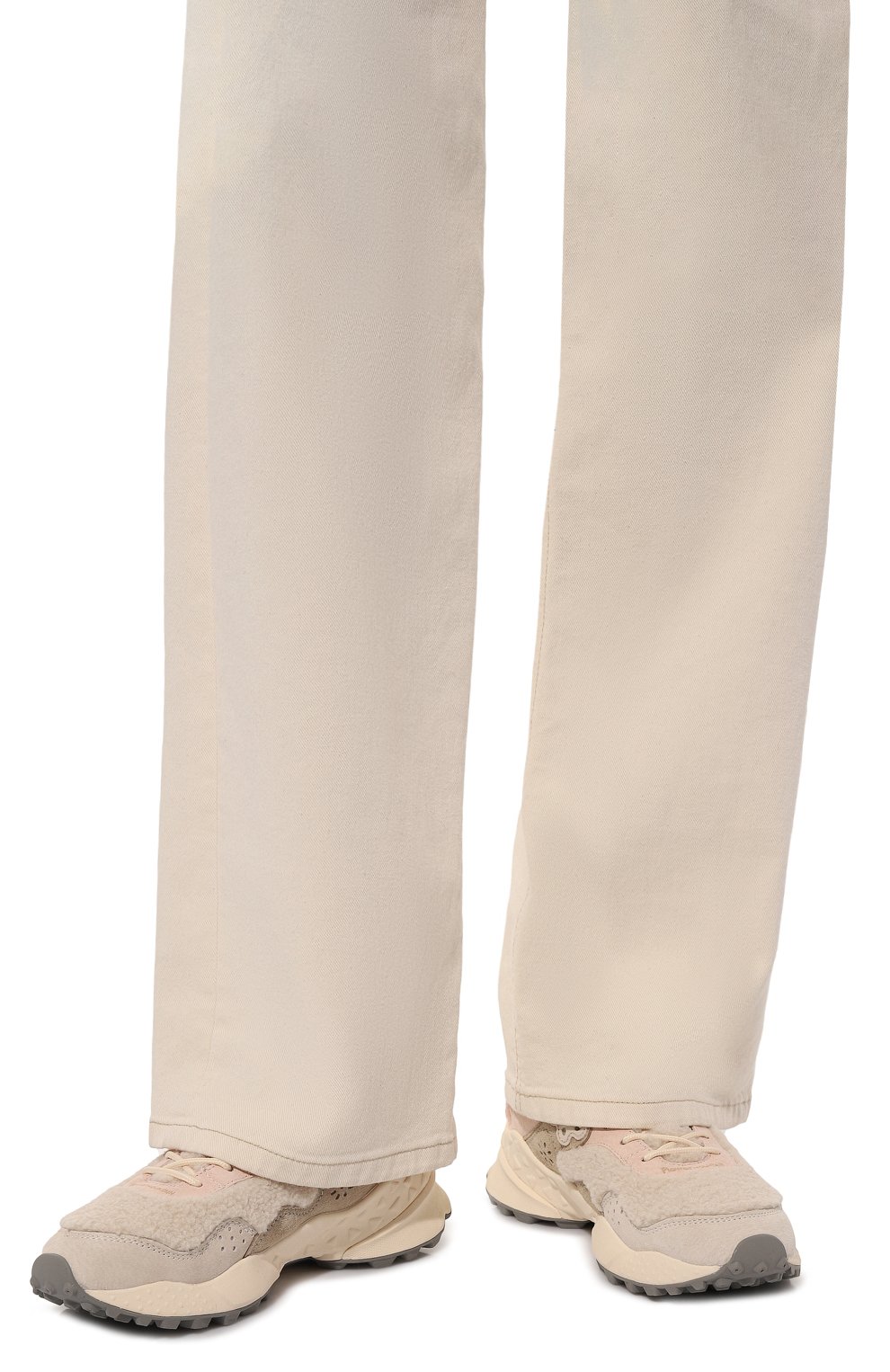 Комбинированные кроссовки kotetsu FLOWER MOUNTAIN бежевого цвета по цене 28400 руб., арт. 001 2017822/06, фото 3 Комбинированные кроссовки kotetsu FLOWER MOUNTAIN, арт. 001 2017822/06, фото 3