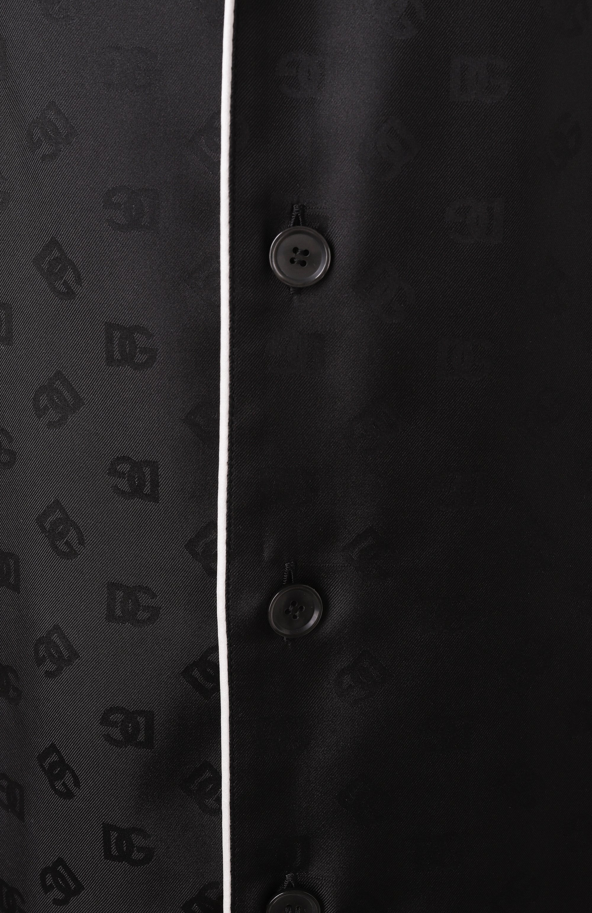 Шелковая сорочка DOLCE & GABBANA черного цвета по цене 196500 руб., арт. G5IF1T/FJ1JY, фото 6 Шелковая сорочка DOLCE & GABBANA, арт. G5IF1T/FJ1JY, фото 6