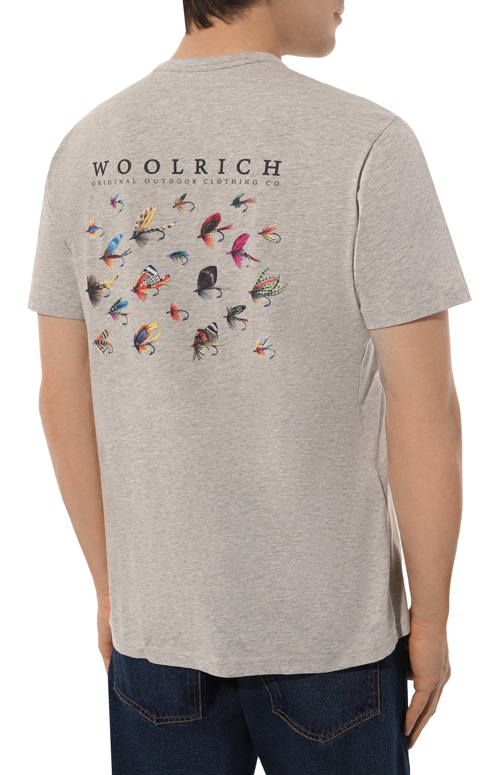 Хлопковая футболка WOOLRICH, арт. CFW0TE0097MRUT2926, фото 4