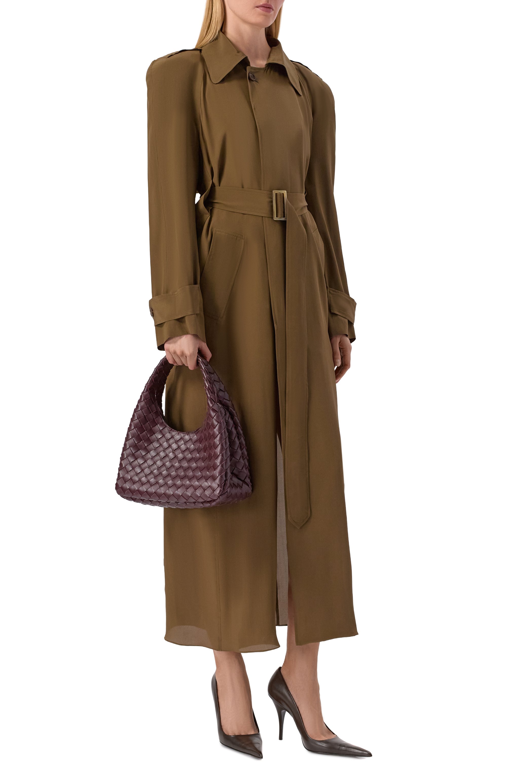 Сумка campana small BOTTEGA VENETA бордового цвета по цене 459500 руб., арт. 854248/V4SC0, фото 3 Сумка campana small BOTTEGA VENETA, арт. 854248/V4SC0, фото 3