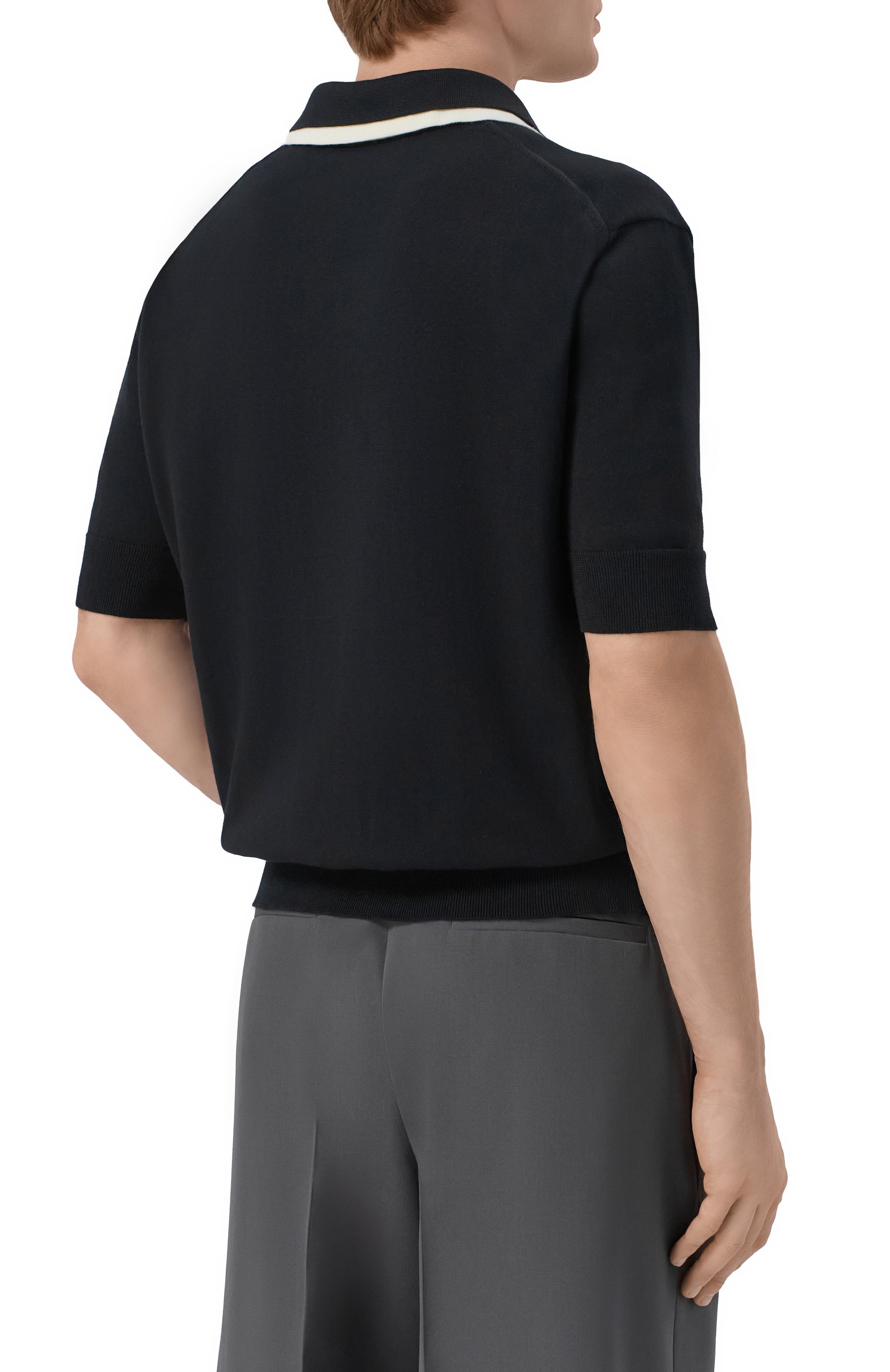 Хлопковое поло JIL SANDER, арт. J22GL0125/J15466, фото 4