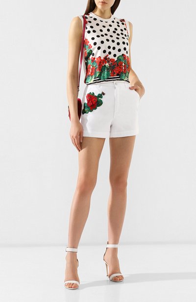 Шелковый топ DOLCE & GABBANA разноцветного цвета по цене 109500 руб., арт. FX452T/JASFB, фото 2 Шелковый топ DOLCE & GABBANA, арт. FX452T/JASFB, фото 2