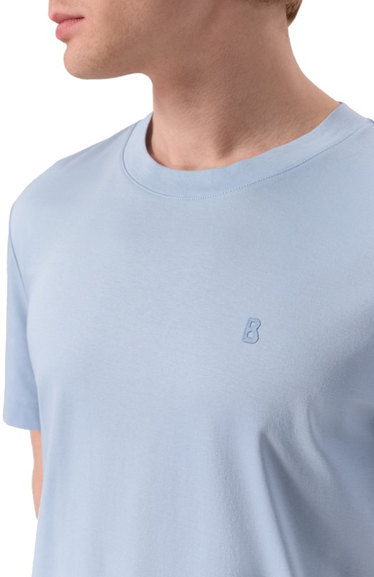 Хлопковая футболка Bogner 58199178 Голубой  58199178 Фото 5