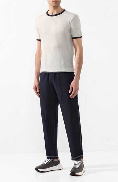 Брюки из смеси вискозы и льна GIORGIO ARMANI, арт. 0SGPP0BS/T00RJ, фото 2
