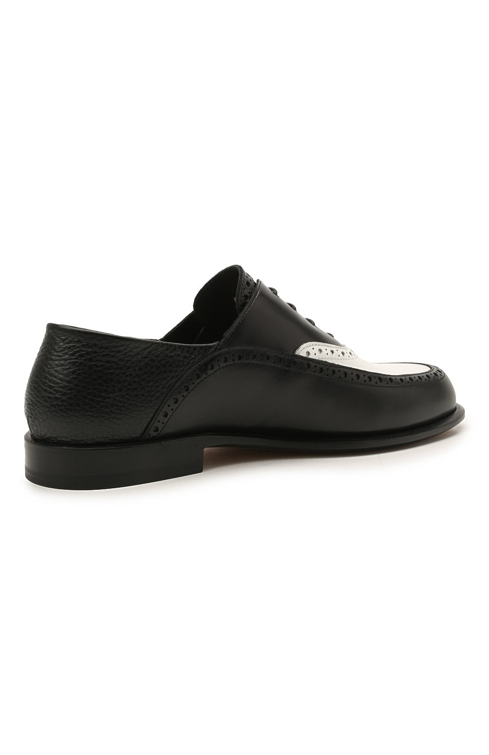 Кожаные броги LOEWE черно-белого цвета по цене 82450 руб., арт. L814379X02, фото 4 Кожаные броги LOEWE, арт. L814379X02, фото 4