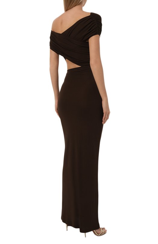 Платье из вискозы Zeynep Arcay FW24DR18 Коричневый  FW24DR18 Фото 4