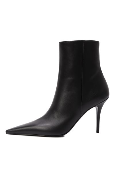 Кожаные ботильоны barbara 90 AMINA MUADDI черного цвета по цене 138000 руб., арт. BARBARA B00TIE/NAPPA, фото 4 Кожаные ботильоны barbara 90 AMINA MUADDI, арт. BARBARA B00TIE/NAPPA, фото 4