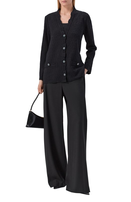 Кардиган из вискозы AND the brand S26-CG050-1203-900 Чёрный  S26-CG050-1203-900 Фото 2