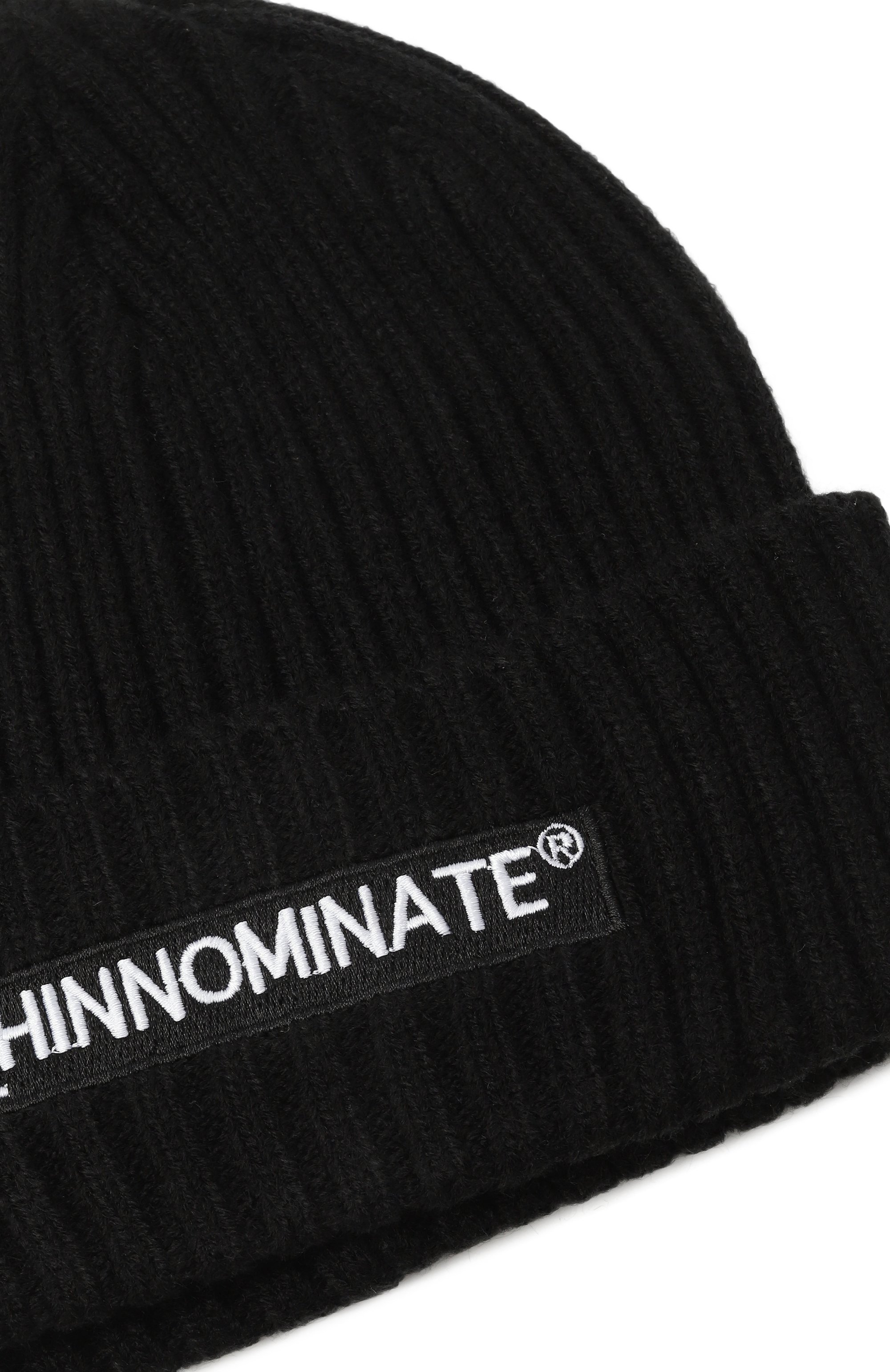 Шапка HINNOMINATE черного цвета по цене 6905 руб., арт. HMACM00060, фото 3 Шапка HINNOMINATE, арт. HMACM00060, фото 3