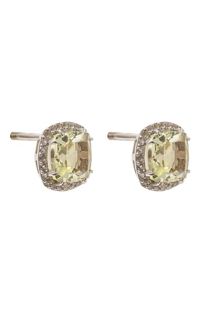Серьги-пусеты с лимонным кварцем SECRETS JEWELRY, арт. СПЛККС0602, фото 3