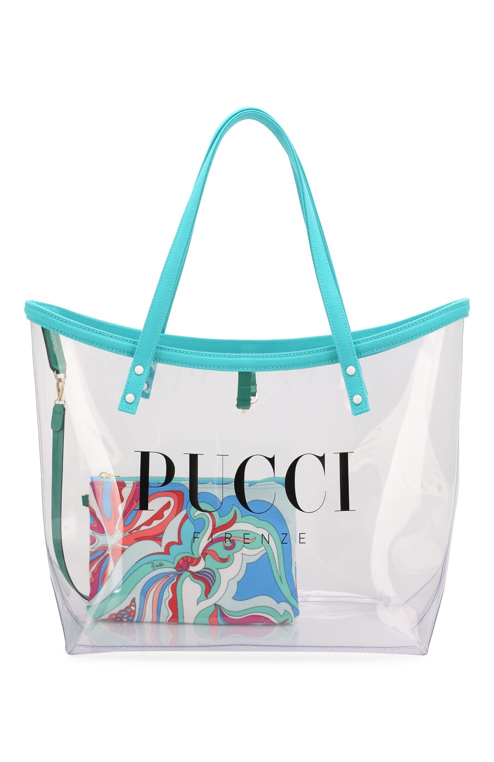 Сумка-тоут EMILIO PUCCI голубого цвета по цене 79950 руб., арт. 9HBC53/9H085, фото 5 Сумка-тоут EMILIO PUCCI, арт. 9HBC53/9H085, фото 5