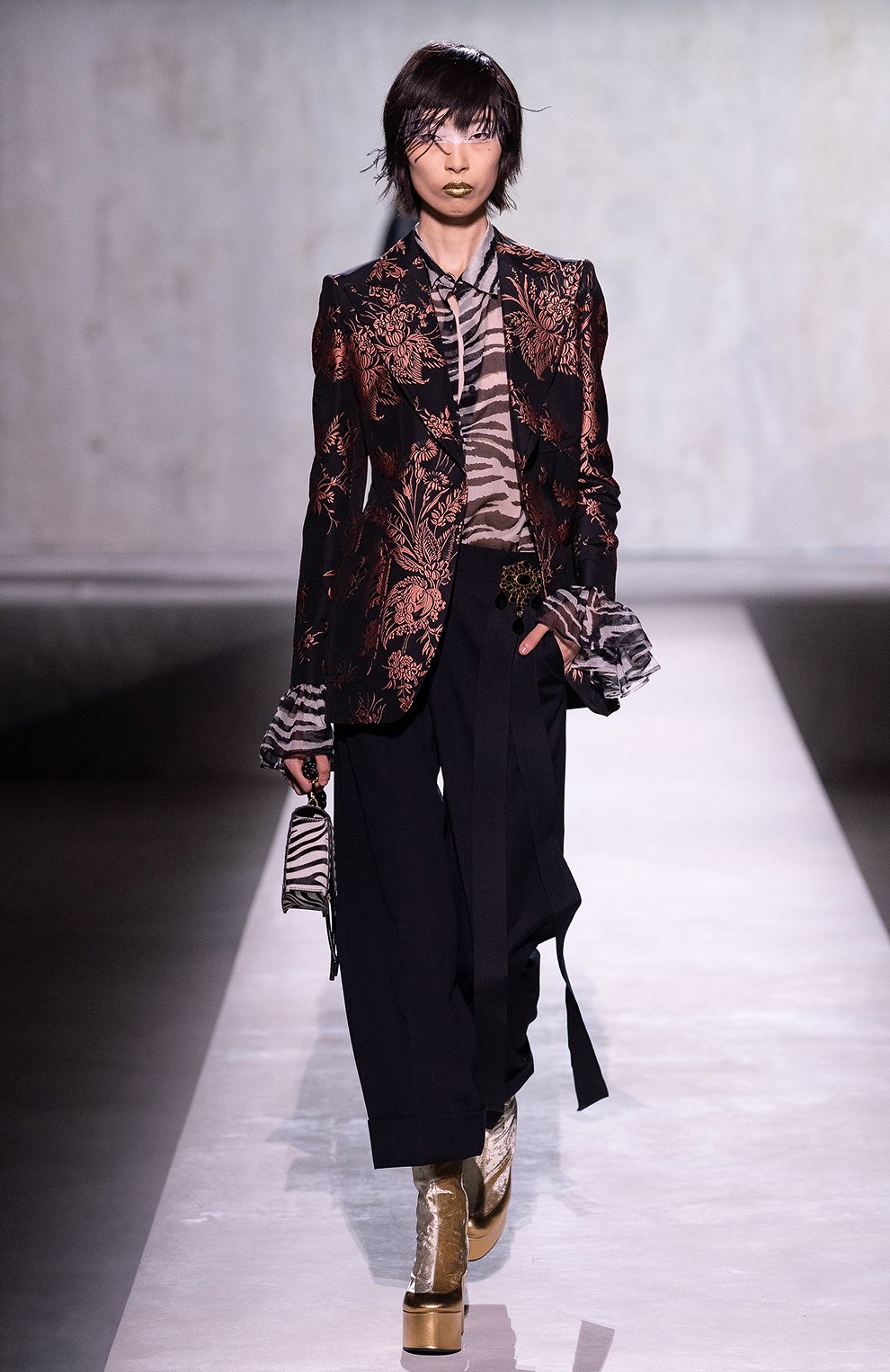 Жакет DRIES VAN NOTEN разноцветного цвета по цене 118000 руб., арт. 201-10412-9357, фото 6 Жакет DRIES VAN NOTEN, арт. 201-10412-9357, фото 6