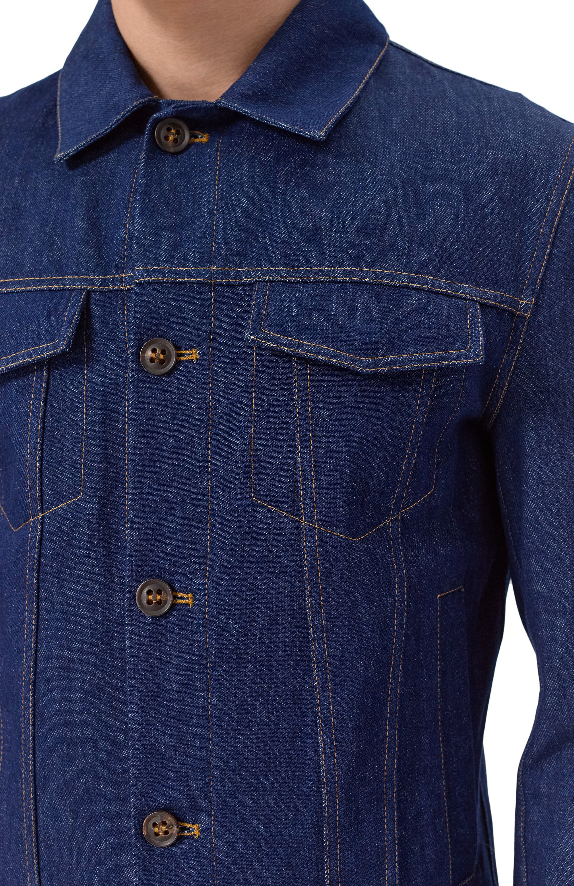 Джинсовая куртка KITON, арт. UW2095V0859F01, фото 5