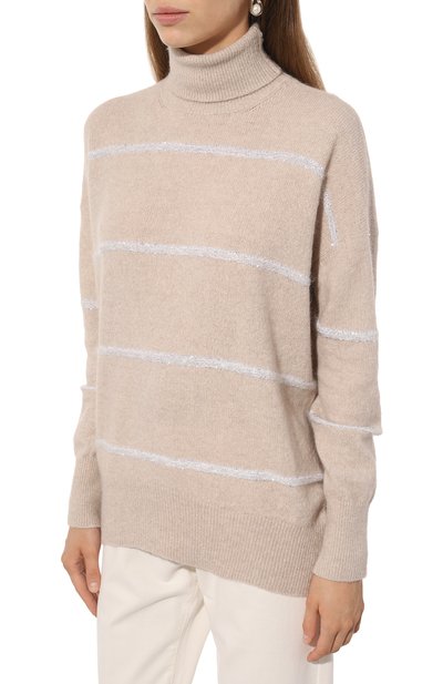 Свитер из шерсти и хлопка BRUNELLO CUCINELLI, арт. MSP71BP411, фото 3