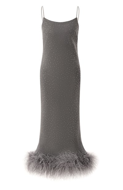 Платье с отделкой стразами и перьями ALINE, арт. AL152302, фото 1