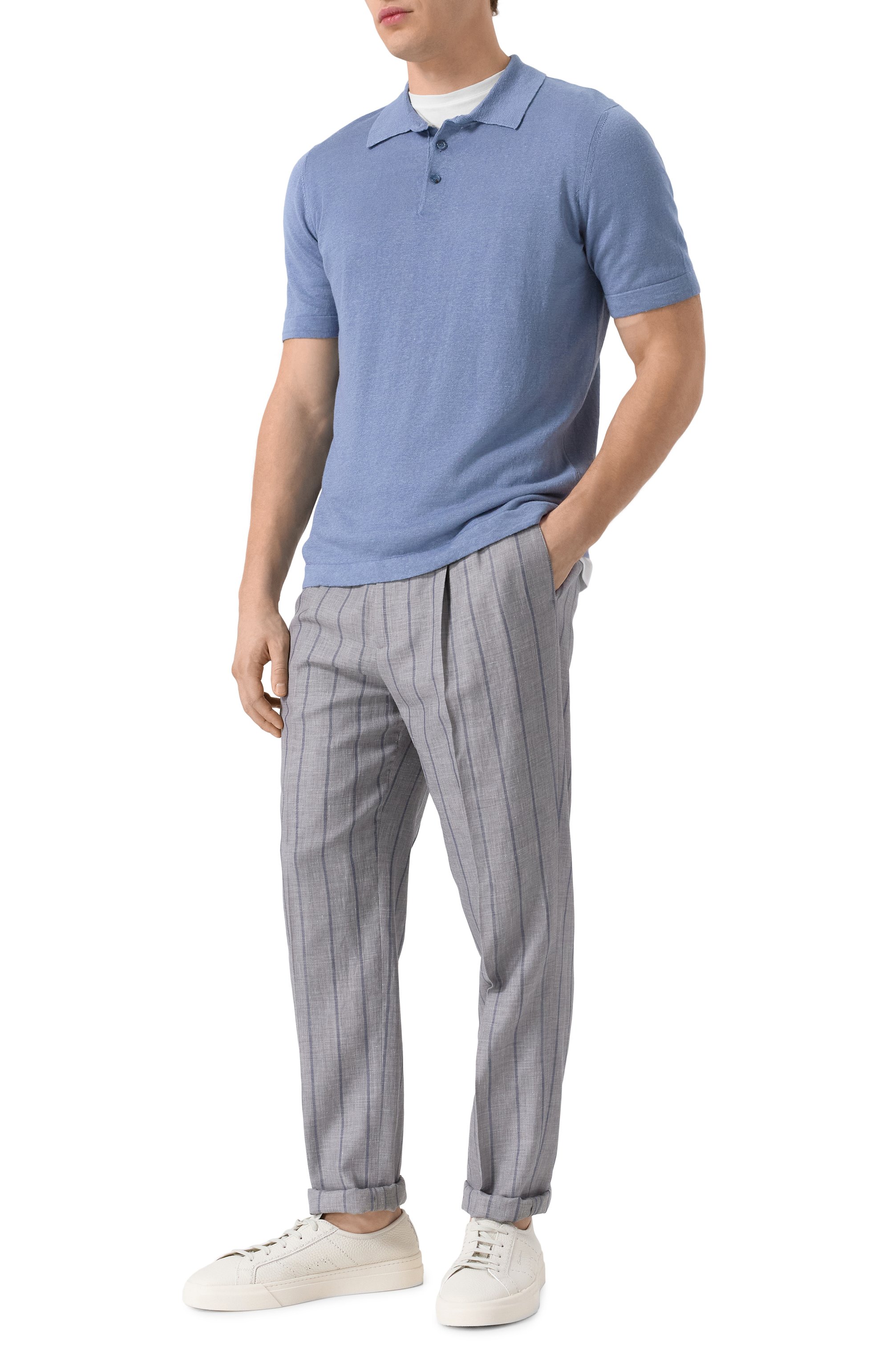 Поло изо льна и кашемира MVST, арт. 25E/X1P/0/A002/7639, фото 2