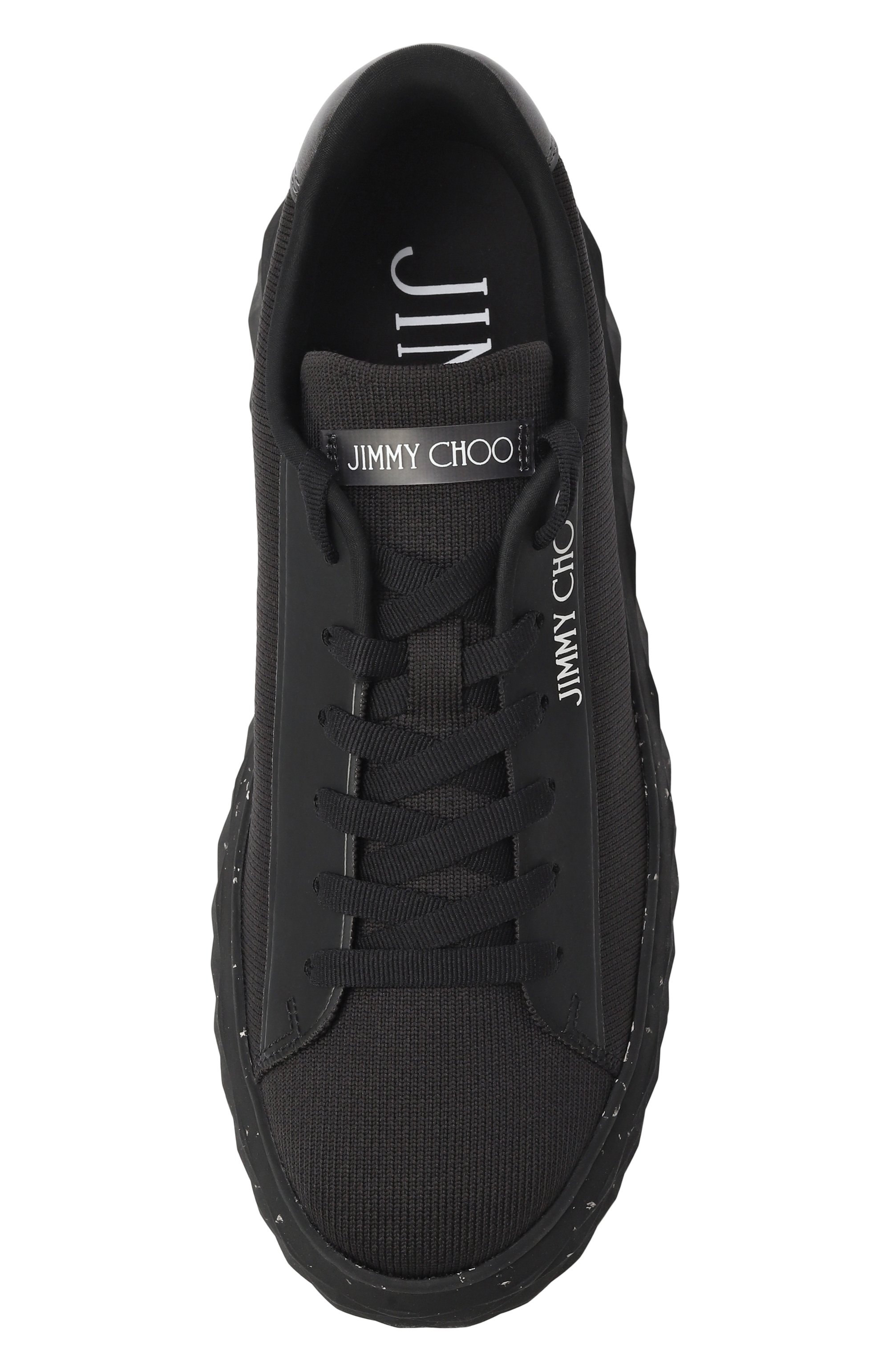 Текстильные кеды diamond light maxi JIMMY CHOO, арт. DIAM0ND LIGHT MAXI/F/MYU, фото 6